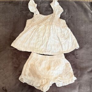 Zara Cream Kids Matching Set